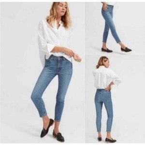 Everlane Jeans Size 27 Ankle Blue Medium Wash Jeans Pockets Mid Rise